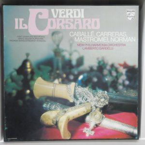 VERDI – IL CORSARO CABALLE , CARRERAS , GARDELLI PHILPS 6700098 2 LP BOX EX