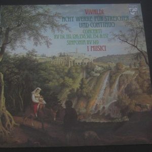 VIVALDI  8 WORKS FOR STRINGS AND CONTINUO  I MUSICI   Philips 9500300 LP EX