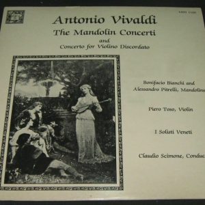 VIVALDI Mandolin Concerti TASO / BIANCHI / PITRELLI I Solisti Veneti  MHS lp EX
