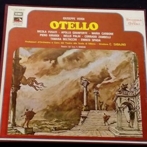 Verdi : Otello  Sabajno EMI 3C 153-17076/78  3 LP Box EX