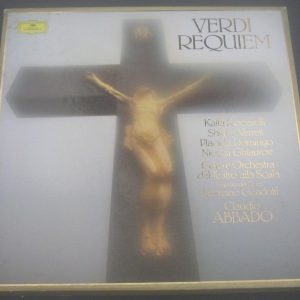 Verdi Requiem Abbado / Domingo / Ricciarelli  DGG 2707 120 2 LP BOX GERMANY