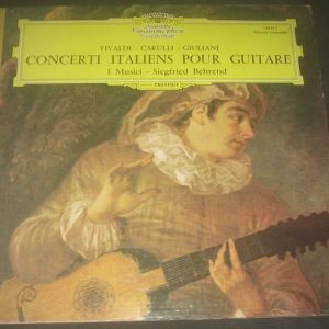 Vivaldi Carulli Giuliani Guitar Concertos I Musici / Siegfried Behrend DGG LP EX