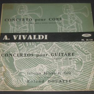 Vivaldi Concerto for guitar / 2 horns Aubin – Guerin – Delwande Douatte Vogue lp