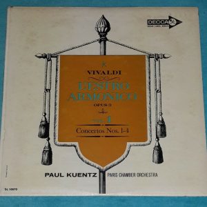 Vivaldi ‎- L’Estro Armonico, Opus 3, Vol. 1 Kuentz Decca DL 10070 Gold label LP