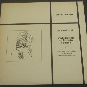Vivaldi – Works For Flute . Rampal , I Solisti Veneti , Scimone . MHS 4031 lp EX