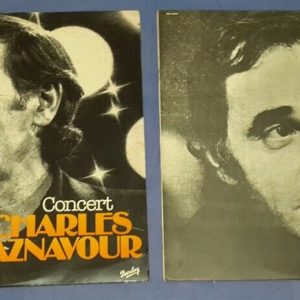 lot of 2 Charles Aznavour Records Barclay 2 LP EX Chanson