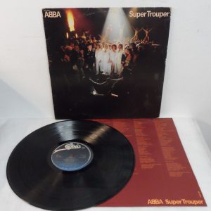 ABBA – Super Trouper LP 12″ Vinyl – Orig. Israel 1980 pressing + Lyrics Insert