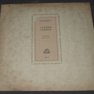 ALFRED CORTOT – Piano . Chopin Waltzes . ANGEL COLH 32 50’s