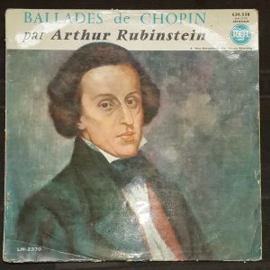 Arthur Rubinstein Piano ‎ Chopin Ballades RCA 630.538 1962 lp