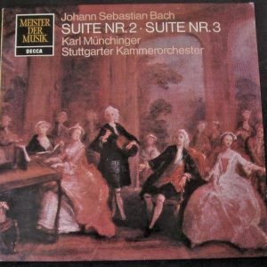 BACH Suites 2 & 3 Rampal / Munchinger / Stuttgart CO DECCA SMD 1154 LP EX