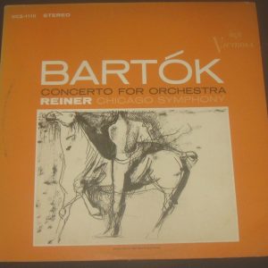 BARTOK CONCERTO FOR ORCHESTRA REINER RCA VICS 1110 1965 LP