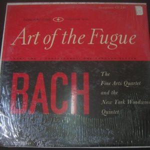 Bach Art of the Fugue Fine Arts / NY Woodwind Quartet Concert-Disc CS-230 lp