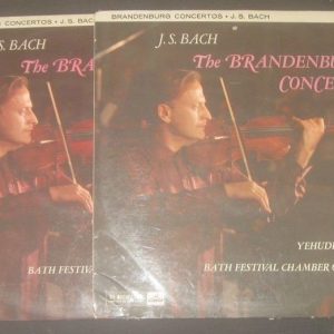 Bach Brandeburg Concertos  Yehudi Menuhin / Masters  HMV ALP 1755/6 2 LP ED1