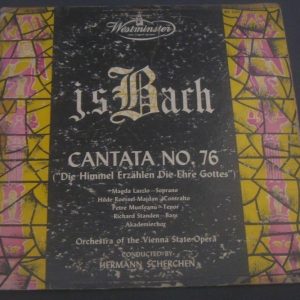 Bach Cantata BWV 76 Scherchen Westminster WL 5201 lp 1953