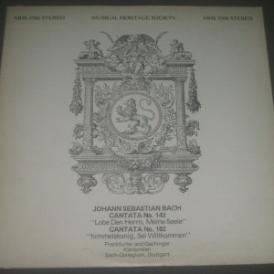 Bach Cantatas No. 143 / 182 Helmuth Rilling  MHS 3506 LP EX