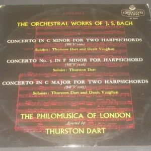 Bach Concerto For Hapsichord Dart / Vaughan L’Oiseau-Lyre pressing OL 50165 LP