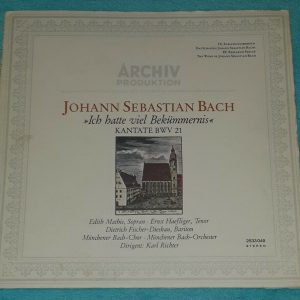 Bach Kantata Bwv 21 Fischer-Dieskau  Richter   Archiv 2533 049 LP EX