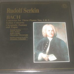 Bach Piano Concertos Schneider Horszowski Serkin Laredo CBS ‎MP 39761 LP EX