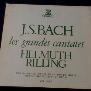 Bach The Great Cantatas Helmuth Rilling Erato ?STU 70980 / 4 5 LP Box EX