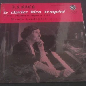 Bach The Well Tempered Clavier Preludes & Fugues 1-8 Landowska RCA ‎630474 lp EX