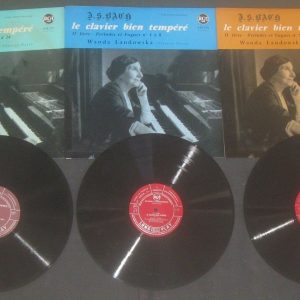 Bach The well tempered clavier – Book 2 Landowska RCA 630 270 / 72 3 LP Box EX