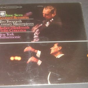 Barber / Hindemith Violin Concertos Stern / Bernstein CBS 72345 LP