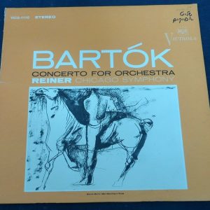 Bartok ‎- Concerto For Orchestra Fritz Reiner RCA Victrola ‎ VICS-1110 lp ex