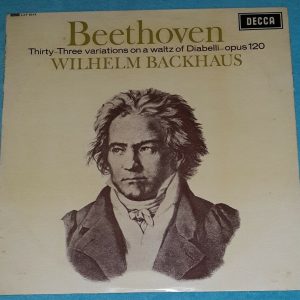 Beethoven ‎- 33 Variations On A Waltz By Diabelli Backhaus Decca ‎ LXT 6014 LP