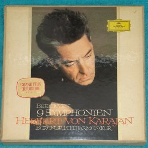 Beethoven 9 Symphonies Karajan DDG SKL 101/8 8 LP Tulips Box 1963