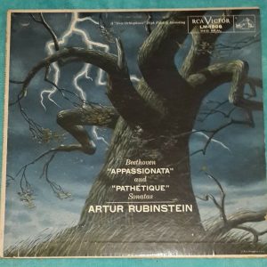 Beethoven Appassionata & Pathetique Sonatas Rubinstein  RCA LM 1908 LP 50’s