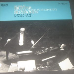 Beethoven Piano Concerto No.1 / Sonata 22 Richter / Munch RCA VICS 1478 LP EX