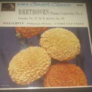 Beethoven Piano Concerto / Sonata Solomon / Cluytens EMI HMV XLP 30020 P