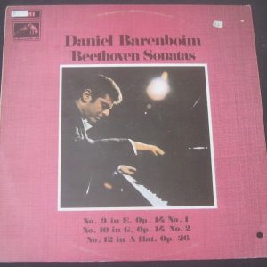 Beethoven Sonatas No. 9 / 10 / 12 Daniel Barenboim – Piano HMV HQS 1206 lp