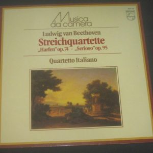 Beethoven String Quartetes Op. 74/95 Quartetto Italiano Philips 6570746 LP