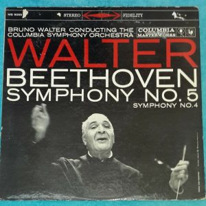 Beethoven – Symphony No. 5 / 4 Bruno Walter Columbia MS 6055 6 Eye LP EX