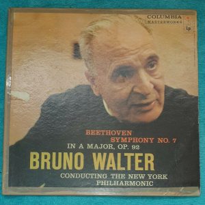 Beethoven Symphony No. 7 Bruno Walter Columbia ML 4414 6 Eye LP