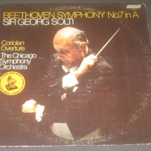 Beethoven Symphony No. 7 / Coriolan Overture Solti London CS 6932 LP EX