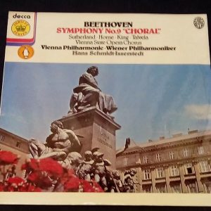 Beethoven Symphony No. 9 Choral Schmidt-Isserstedt Sutherland Decca ‎ JB1 LP