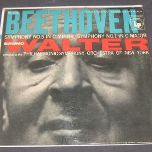 Beethoven – Symphony No.1 & 5 Bruno Walter Columbia ML 4790 6 Eye label lp