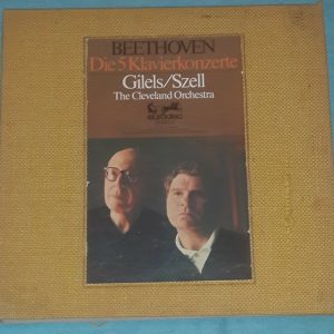 Beethoven – The Five Piano Concertos Gilels Szell Eurodisc 80 176 XK 5 LP Box
