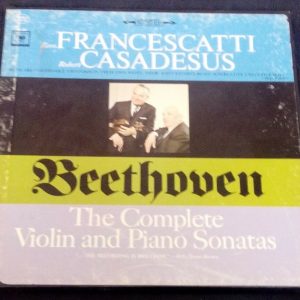Beethoven Violin Piano Sonatas Francescatti Cassadesus Columbia D4S 724 4 LP EX