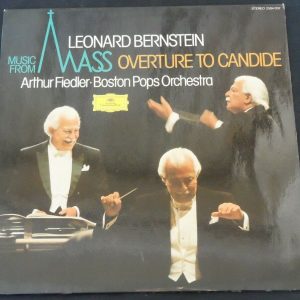 Bernstein Music From Mass Overture To Candide Fiedler DGG LP EX