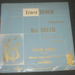 Bloch / Bruch – Antonio Janigro : Cello / Rodzinski Vega C 30 A 77 ED1 LP RARE