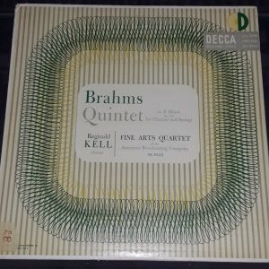 Brahms ‎- Quintet For Clarinet And Strings Reginald Kell Decca Gold DL 9532 LP