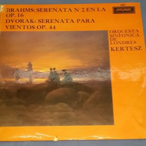 Brahms Serenade No. 2 Dvorak Serenade For 10 Wind Istvan Kertesz  London LP EX