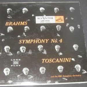 Brahms Symphony No. 4 Toscanini RCA LM 1713 lp USA 50’s
