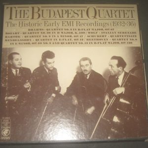 Budapest String Quartet The Historic Early EMI Recordings Columbia Odyssey 3 LP
