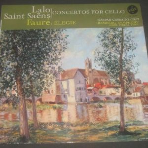Cassado – Lalo / Saint Saens Cello Concerto , Faure Elegie VOX PL 10.920 LP ED1