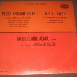 Claire Alain / Paillard – Bach / Soler Organ Concerto / Quintet WESTMINSTER LP