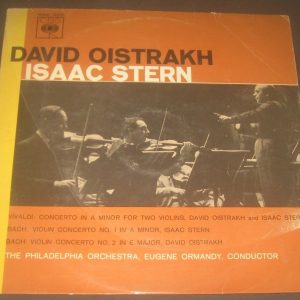 DAVID OISTRAKH / ISAAC STERN – VIVALDI / BACH – ORMANDY CBS 72250 LP Violin